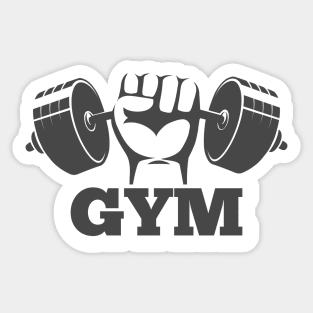 Fitness club or Gym Logo Emblem. Sticker